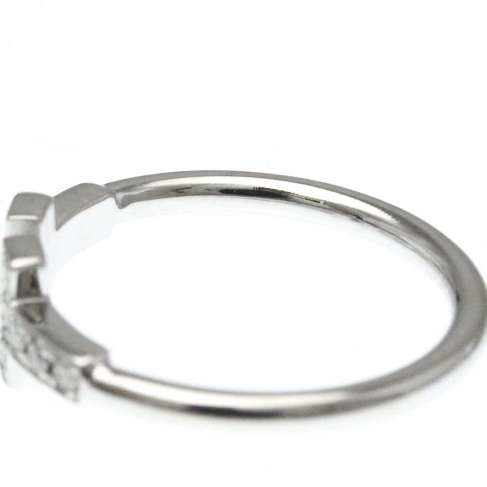 Tiffany T-wire Diamond Ring White Gold (18K) Fashion Diamond Band Ring Silver - Picture 6 of 9